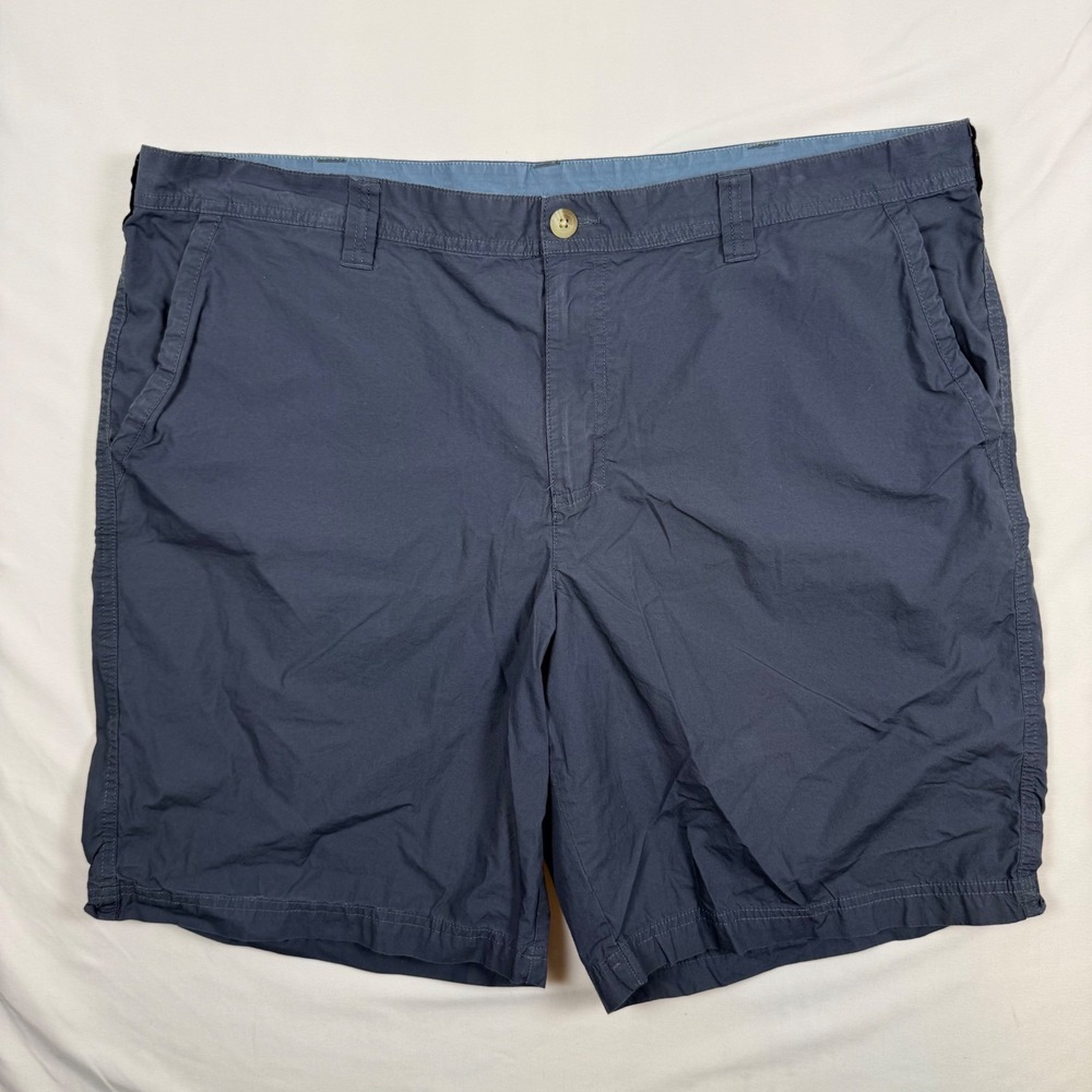 Columbia Mens Navy Blue Cotton Chino Shorts Size 42W 10L AM4471